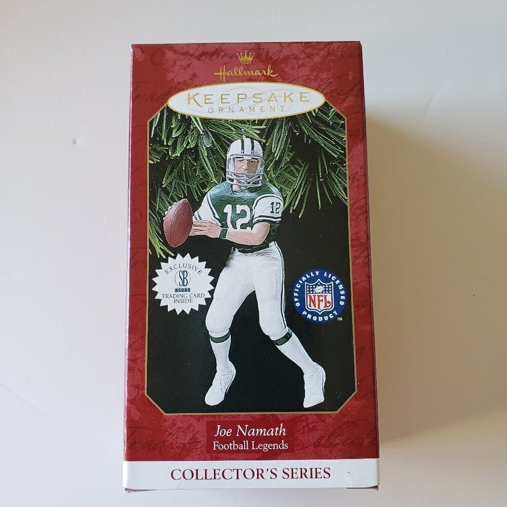 NWT - Joe Namath Football Legends #3 1997 Hallmark Keepsake Ornament